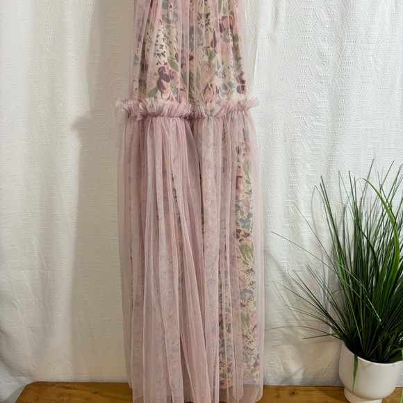 ASOS tulle midi dress in floral print - Picture 12 of 13